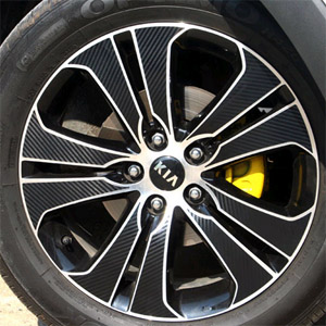 [ Sportage R auto parts ] 18inch carbon wheel sticker Made in Korea